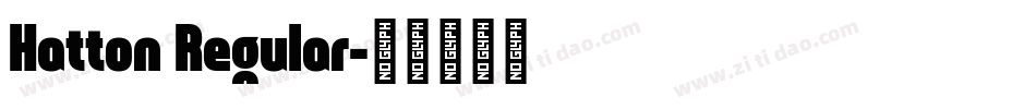 Hatton Regular字体转换